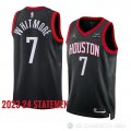 Camiseta Cam Whitmore #7 Houston Rockets Statement 2023-24 Negro