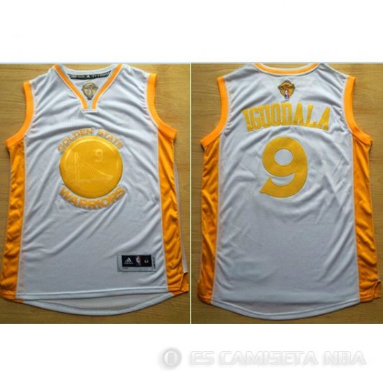 Camiseta Campeon Iguodala #9 Golden State Warriors Oro - Haga un click en la imagen para cerrar