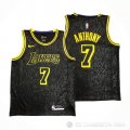 Camiseta Carmelo Anthony NO 7 Los Angeles Lakers Black Mamba Negro