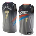 Camiseta Carmelo Anthony #7 Oklahoma City Thunder Ciudad 2018 Gris