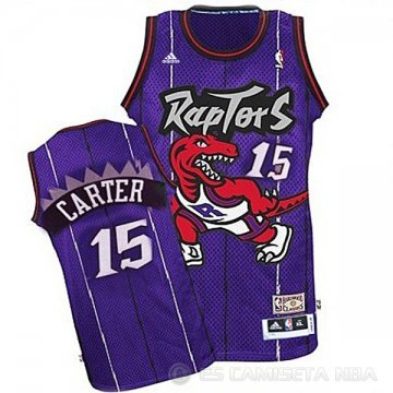 Camiseta Carter #15 Toronto Raptors Autentico Violeta