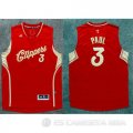 Camiseta Pual Christmas #3 Los Angeles Clippers Rojo