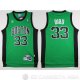 Camiseta Bird #33 Boston Celtics Borde DE Color Verde Oscuro