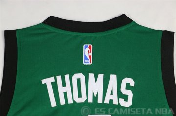 Camiseta Thomas #4 Boston Celtics Borde DE Color Verde Oscuro