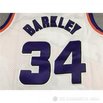 Camiseta Charles Barkley #34 Phoenix Suns Mitchell & Ness 1992-93 Blanco