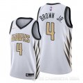 Camiseta Charlie Brown JR. #4 Atlanta Hawks Ciudad Blanco