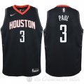 Camiseta Chris Paul #3 Houston Rockets Nino Statehombret 2017-18 Negro