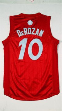 Camiseta Christmas Day Toronto Raptors DeRozan #10 Rojo 2016
