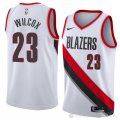 Camiseta Cj Wilcox #23 Portland Trail Blazers Association 2018 Blanco
