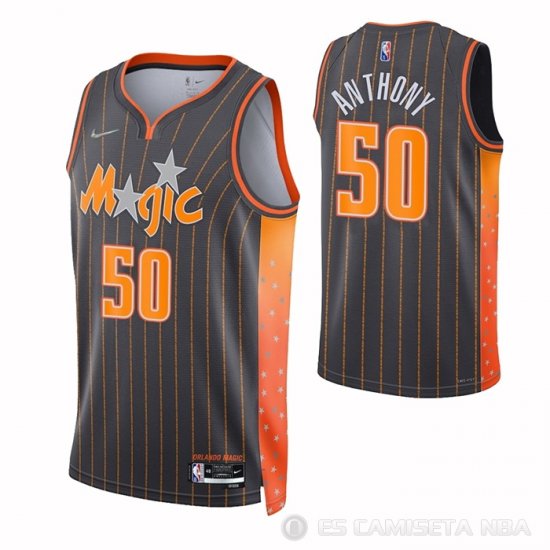 Camiseta Cole Anthony #50 Orlando Magic Ciudad 2021-22 Marron - Haga un click en la imagen para cerrar