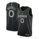 Camiseta D'angelo Russell NO 0 Minnesota Timberwolves Ciudad 2020-21 Negro