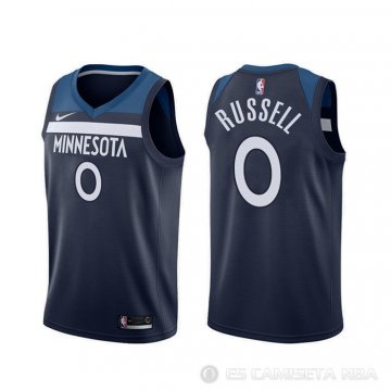 Camiseta D\'angelo Russell #0 Minnesota Timberwolves Icon Azul