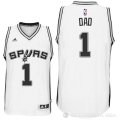 Camiseta Dad #1 San Antonio Spurs Dia del Padre Blanco