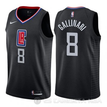 Camiseta Danilo Gallinari #8 Los Angeles Clippers Statement 2019 Negro