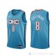 Camiseta Danilo Gallinari #8 Oklahoma City Thunder Ciudad Azul