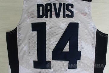 Camiseta Davis #14 USA 2012 Blanco