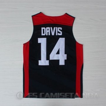 Camiseta Davis #14 USA 2012 Negro