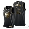 Camiseta De'andre Hunter #12 Golden Edition Atlanta Hawks Negro