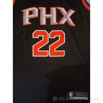 Camiseta Deandre Ayton NO 22 Phoenix Suns Statement 2021 Negro
