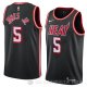 Camiseta Derrick Jones Jr. #5 Miami Heat Classic 2018 Negro