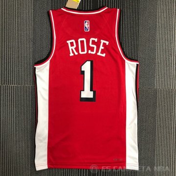 Camiseta Derrick Rose #1 Chicago Bulls Ciudad 2021-22 Rojo