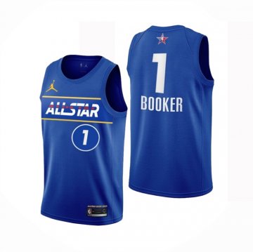 Camiseta Devin Booker #1 All Star 2021 Phoenix Suns Azul