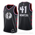 Camiseta Dirk Nowitzki #41 All Star 2019 Dallas Mavericks Negro