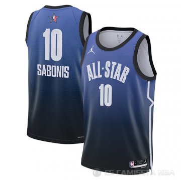 Camiseta Domantas Sabonis #10 All Star 2023 Sacramento Kings Azul