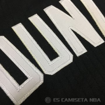 Camiseta Duncan #21 San Antonio Spurs Autentico Negro