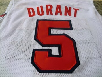 Camiseta Durant #5 USA 1992 Blanco