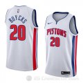 Camiseta Dwight Buycks #20 Detroit Pistons Association 2018 Blanco
