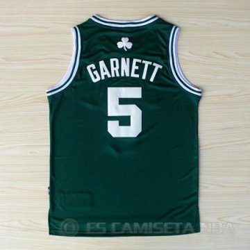 Camiseta Garnett #5 Boston Celtics Verde