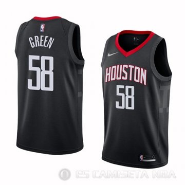 Camiseta Gerald Green #58 Houston Rockets Statement 2018 Negro