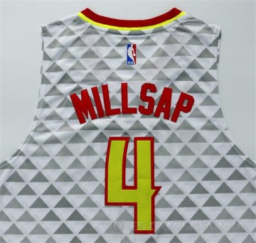 Camiseta Millsap #4 Atlanta Hawks Blanco