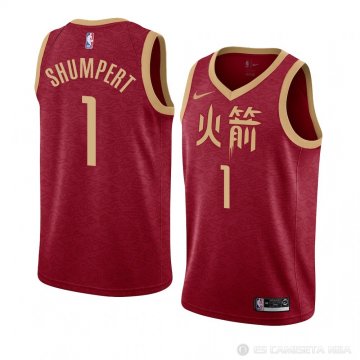 Camiseta Iman Shumpert #1 Houston Rockets Ciudad 2018-19 Rojo