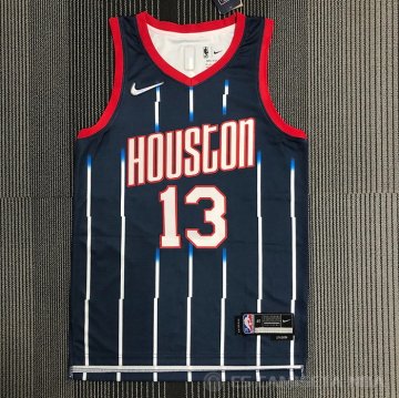 Camiseta James Harden #13 Houston Rockets Ciudad 2021-22 Azul