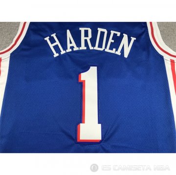 Camiseta James Harden #1 Philadelphia 76ers Icon Azul