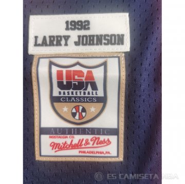 Camiseta James Johnson #15 USA 1992 Azul