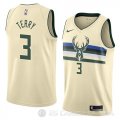 Camiseta Jason Terry #3 Milwaukee Bucks Ciudad 2018 Crema