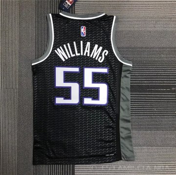 Camiseta Jason Williams NO 55 Sacramento Kings Statement 2020-21 Negro