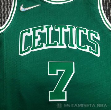 Camiseta Jaylen Brown NO 7 Boston Celtics Ciudad 2021-22 Verde