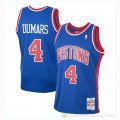 Camiseta Joe Dumars #4 Detroit Pistons Mitchell & Ness 1988-89 Azul