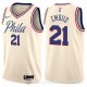 Camiseta Joel Embiid #21 Philadelphia 76ers Ciudad Crema