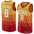 Camiseta Jonas Jerebko #8 Utah Jazz Ciudad 2018 Amarillo