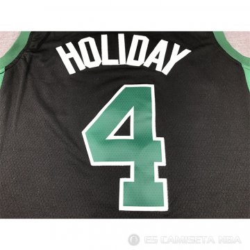 Camiseta Jrue Holiday #4 Boston Celtics Statement 2022-23 Negro