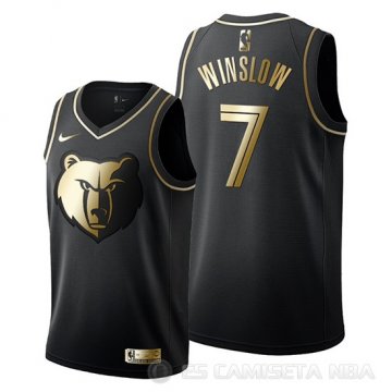 Camiseta Justise Winslow #7 Golden Edition Memphis Grizzlies 2019-20 Negro