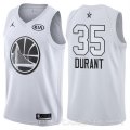 Camiseta Kevin Durant #35 All Star 2018 Warriors Blanco