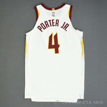 Camiseta Kevin Porter Jr. #4 Cleveland Cavaliers Association Autentico Blanco