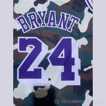 Camiseta Kobe Bryant #24 Los Angeles Lakers Camuflaje
