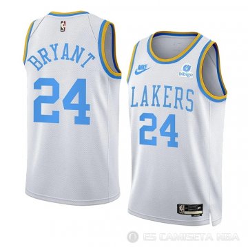 Camiseta Kobe Bryant #24 Los Angeles Lakers Classic 2022-23 Blanco